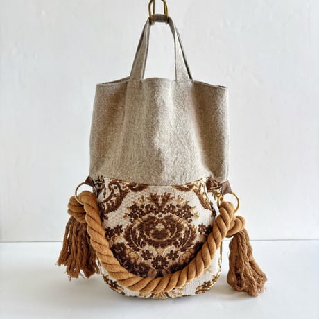 bicolor 2way bag（damask)
