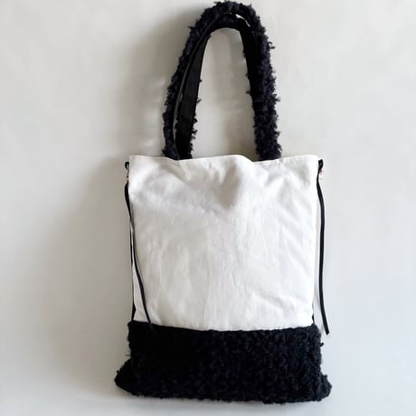 "upcycle" vintage embroidery bag (black)