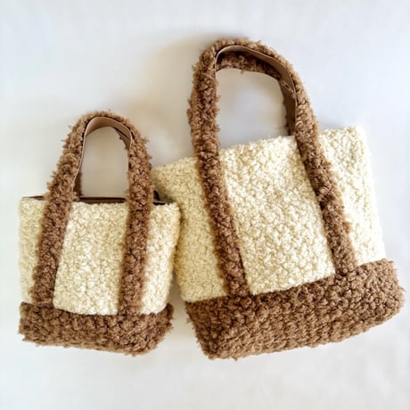 rum fur tote bag (brown)