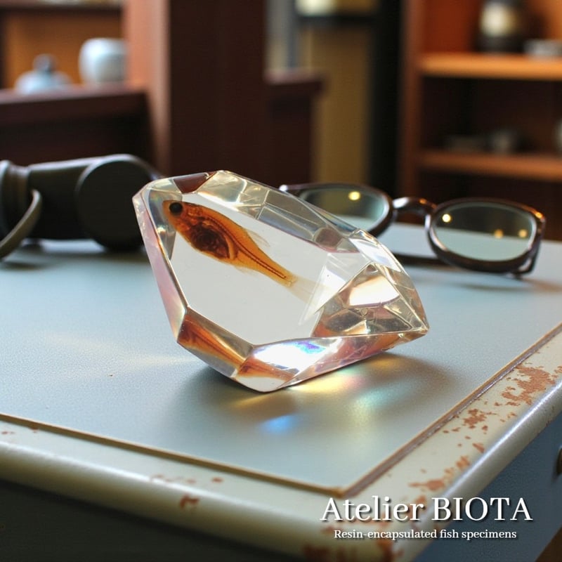魚類樹脂封入標本 C (木製標本箱入り) | Atelier BIOTA