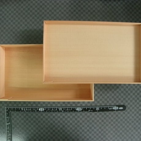 蝦夷（エゾ）経木折箱(大)+かぶせ蓋　10個入り