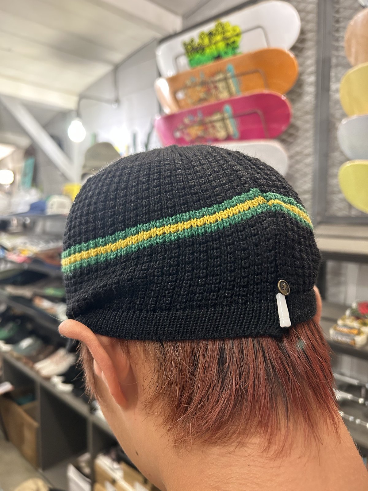 litmus ビーニー LIVITY BEANIE / STRIPE MINI TAM / BLACK-JAMAICA