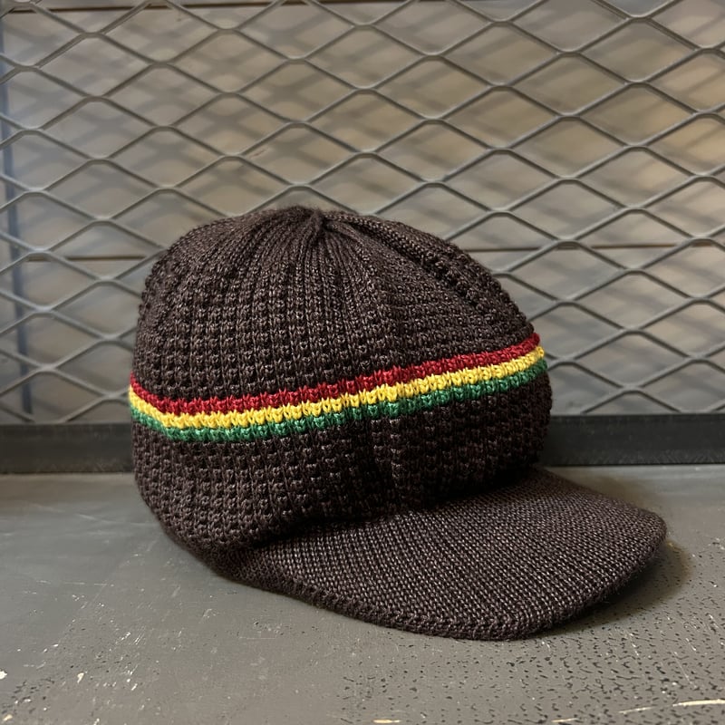 LIVITY BEANIE / STRIPE MINI TAM / BROWN-RAST |