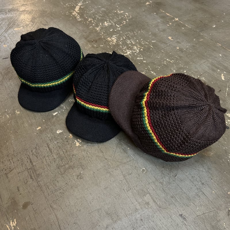 LIVITY BEANIE / STRIPE MINI TAM / BLACK-JAMAICA