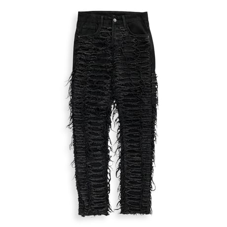 fringe black pants
