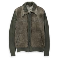 suede knit jacket