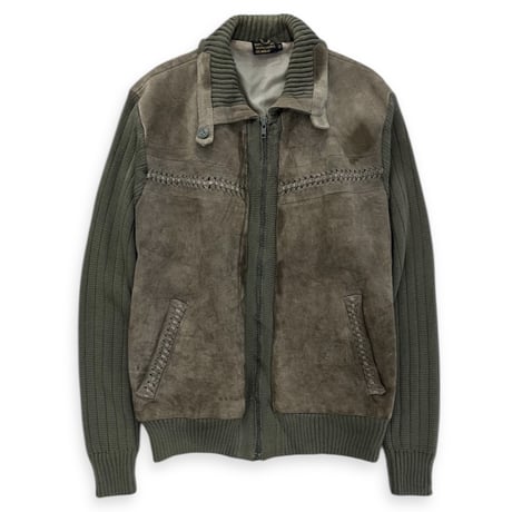 suede knit jacket