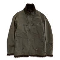 Fur flight jacket