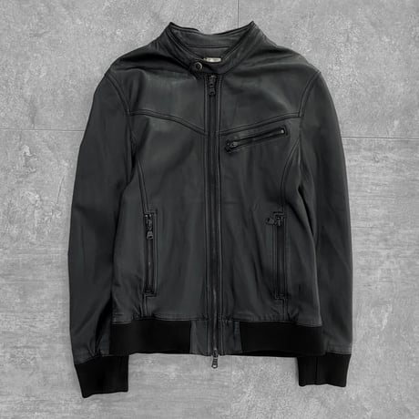 TAKEO KIKUCHI leather parka