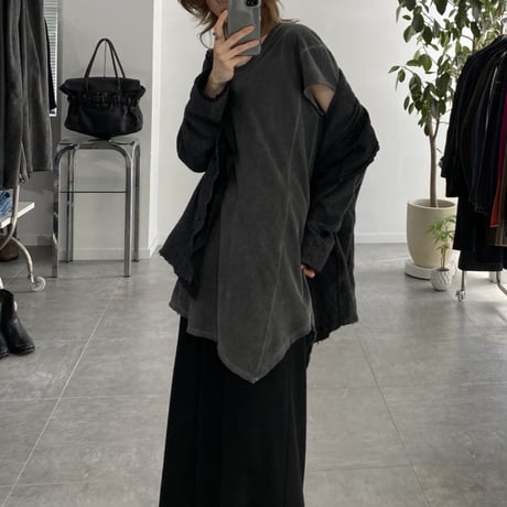 SHELLAC asymmetry T-shirt