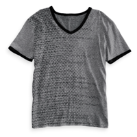 Border stripe v-eck Tee