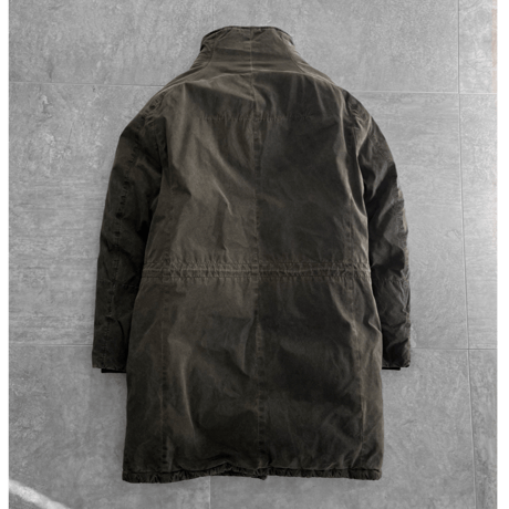 Faded style down coat