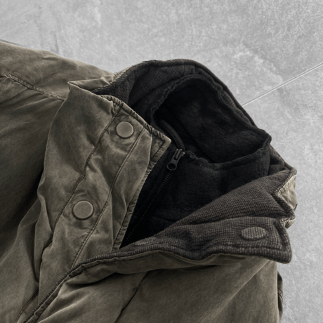 Faded style down coat