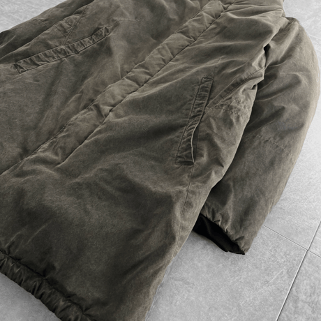 Faded style down coat