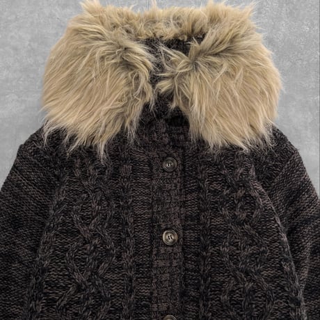 knit fur jacket