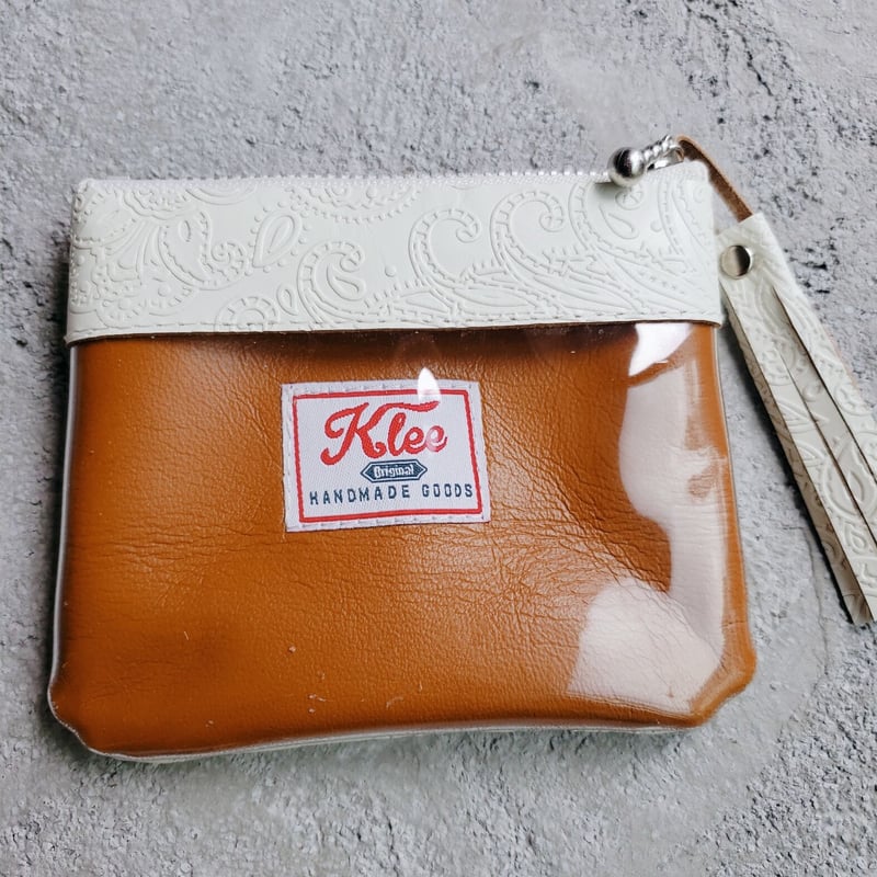 ハンドメイド フラットポーチ フラットビニールポーチ 4−9AB | KLEE handmade goods