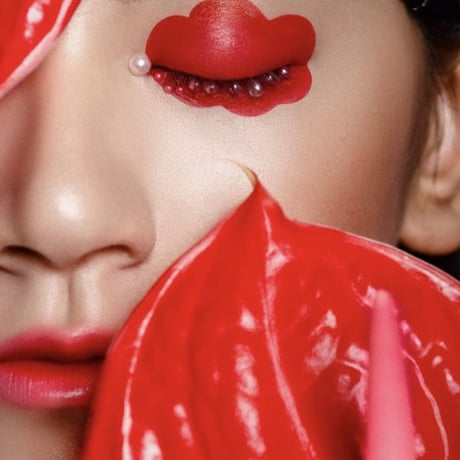 【Make-up Balm】#10 TRUE RED with SILVER LIP BRUSH
