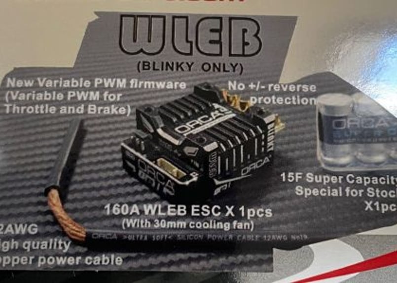ORCA OE1 WLEB Blinky ESC | ORCA JAPAN WEB STORE