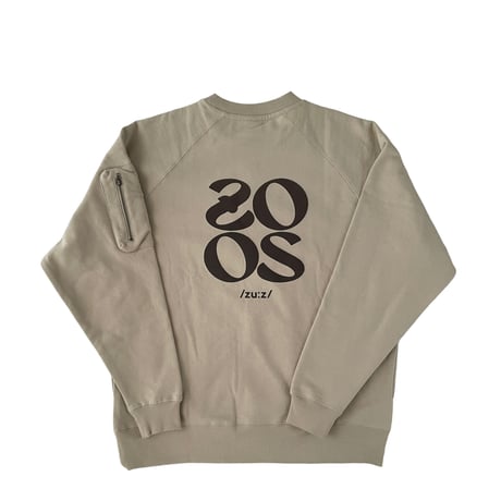 RUFFLOG x ZOOS- Heavy Weight ZOOS Crewneck Beige