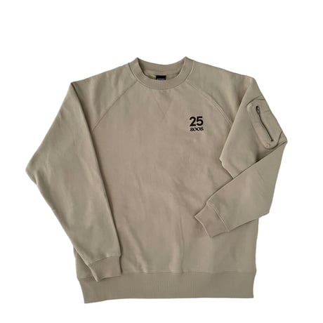 RUFFLOG x ZOOS- Heavy Weight ZOOS Crewneck Beige