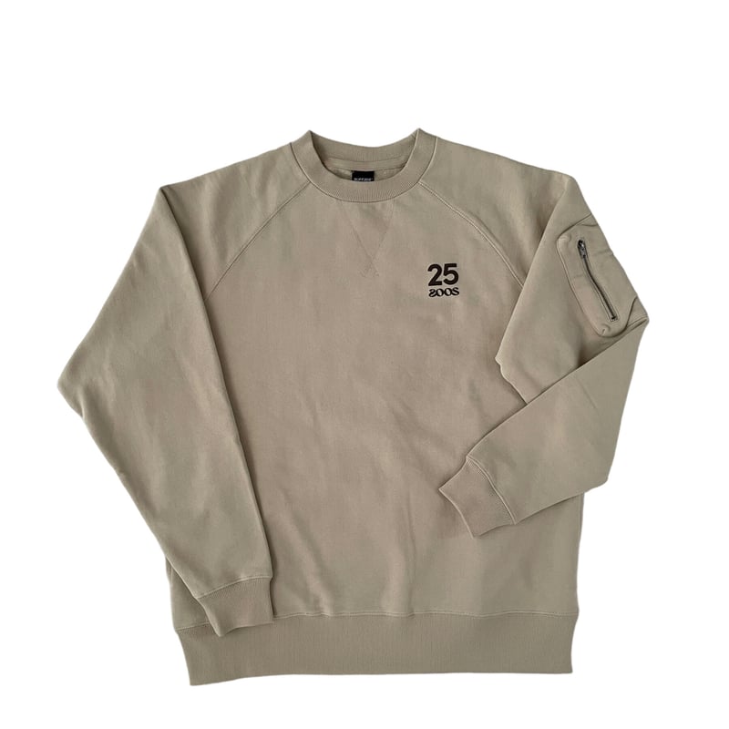【完売品・定価の60%off・XLサイズ】RUFFLOGモックネック ベージュ RUFFLOG x ZOOS- Heavy Weight ZOOS Crewneck Beig