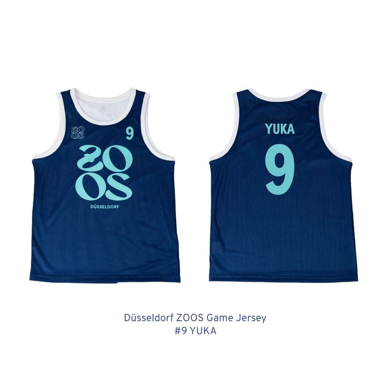 ZOOS バスケットボール ユニフォーム DÜSSELDORF 9 YUKA ZOOS Original- Game Jersey #9 YUKA ＊受注期間：4月21日ま
