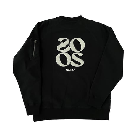 RUFFLOG x ZOOS- Heavy Weight ZOOS Crewneck Black