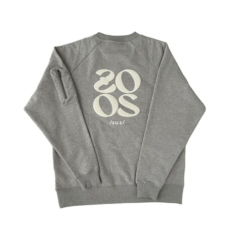 RUFFLOG x ZOOS- Heavy Weight ZOOS Crewneck Grey