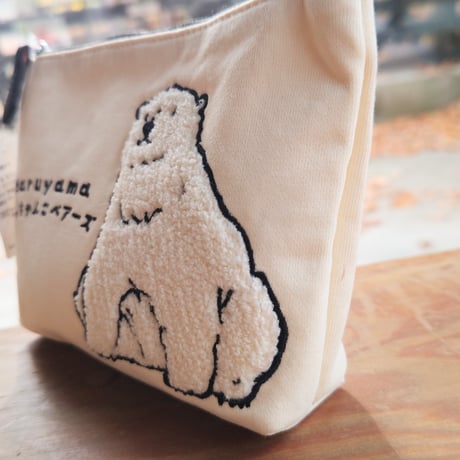 おっちゃんこベアーズ　サガラ刺繍ポーチ
