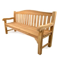 チーク材ファニチャー　Oxford Bench 150cm（３人掛け）