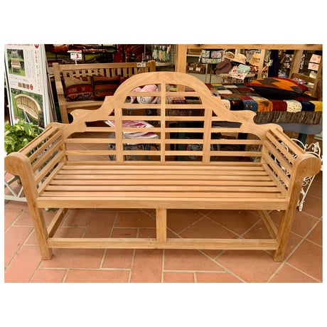 チーク材ファニチャー　Marlboloマルボロベンチ150cm （３人掛け）