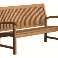チーク材ファニチャー　Liberty  Bench 120cm（2人掛け）