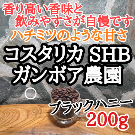 コスタリカ SHB ブラックハニー 200g