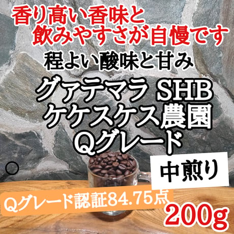 グァテマラ SHB ケケスケス農園 200g