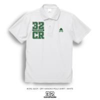 #CRG32CR | DRY KANOKO POLO SHIRT | WHITE
