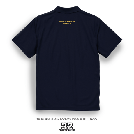 #CRG32CR | DRY KANOKO POLO SHIRT | NAVY