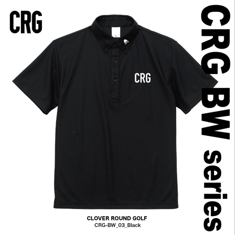 #CRG BW03 | DRY KANOKO POLO SHIRTら | BLACK