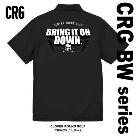 #CRG BW05 | DRY KANOKO POLO SHIRT | BLACK