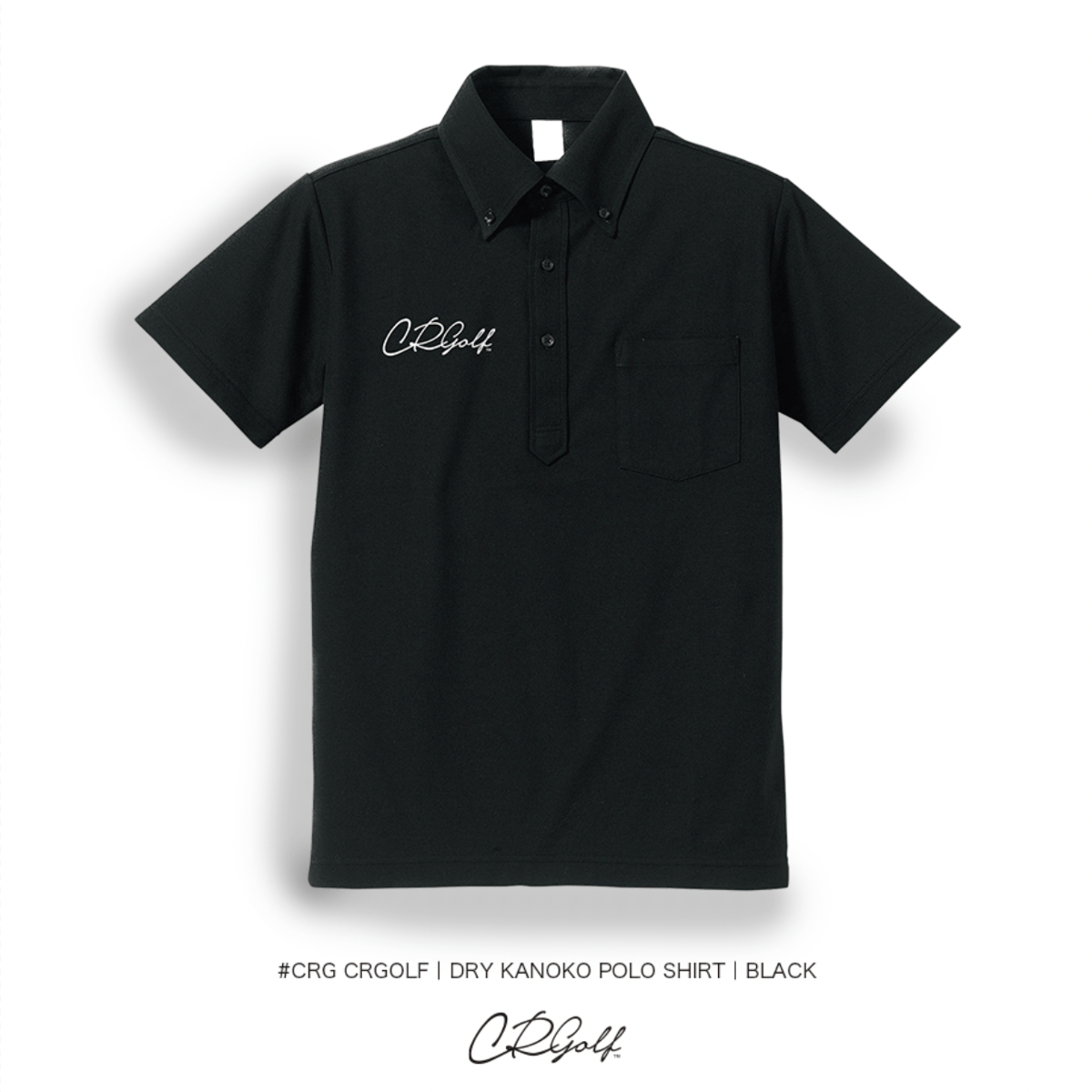 CRG CRGOLF | DRY KANOKO POLO SHIRT | BLACK | C...