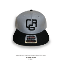 #CRG FBC 01｜FLAT VISOR CAP｜BIG LOGO｜GRAY