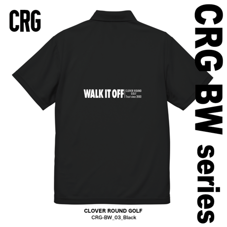 #CRG BW03 | DRY KANOKO POLO SHIRTら | BLACK
