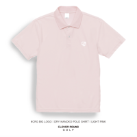 #CRG BIG LOGO | DRY KANOKO POLO SHIRT | LIGHT PINK