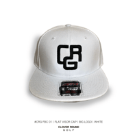 #CRG FBC 01｜FLAT VISOR CAP｜BIG LOGO｜WHITE