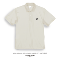 #CRG BIG LOGO | DRY KANOKO POLO SHIRT | IVORY