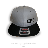 #CRG FVC-02｜FLAT VISOR CAP｜BLOCK LOGO｜GRAY