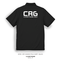 #CRG | DRY KANOKO POLO SHIRT | BLACK