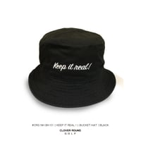 #CRG-NH-BH-01｜ KEEP IT REAL ! BUCKET HAT｜BLACK