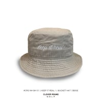 #CRG-NH-BH-01｜KEEP IT REAL ! BUCKET HAT｜BEIGE
