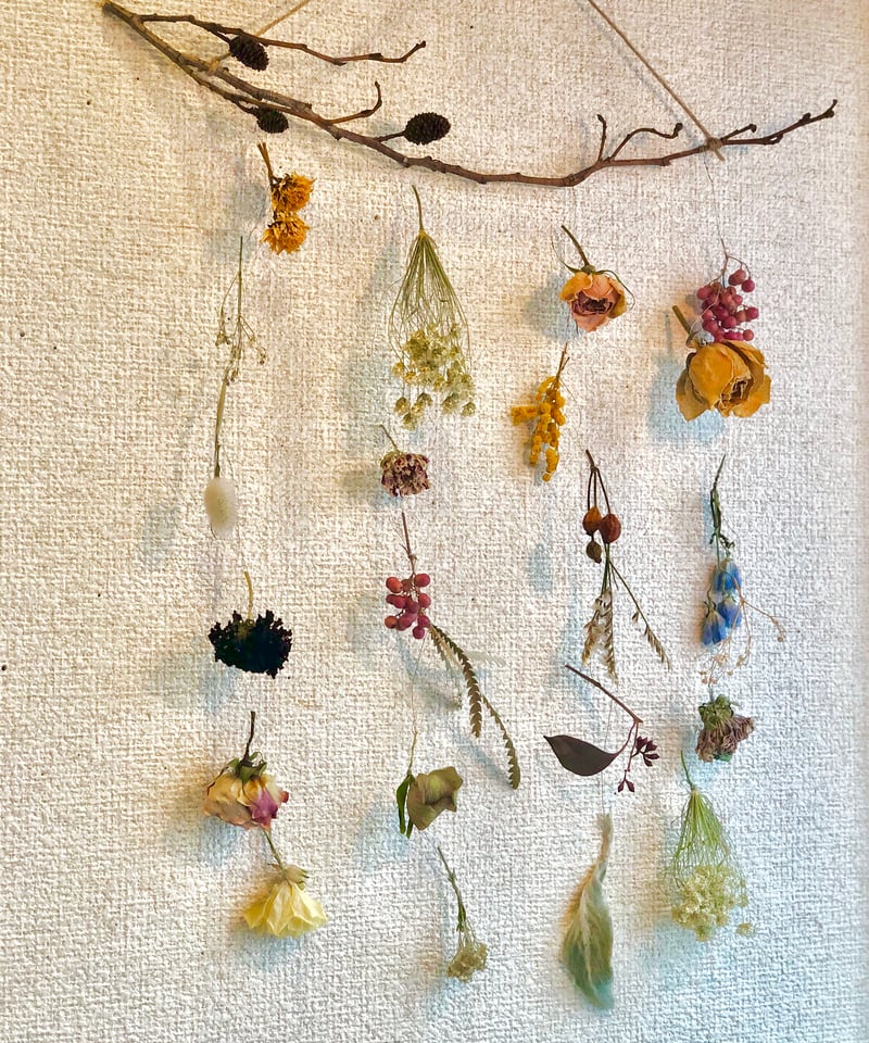 ドライフラワーの壁飾り | botanical driedflower works