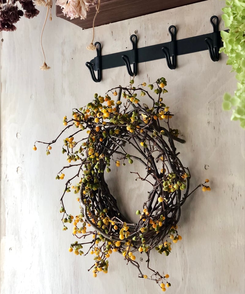 ツルウメモドキのリース 大 | botanical driedflower works